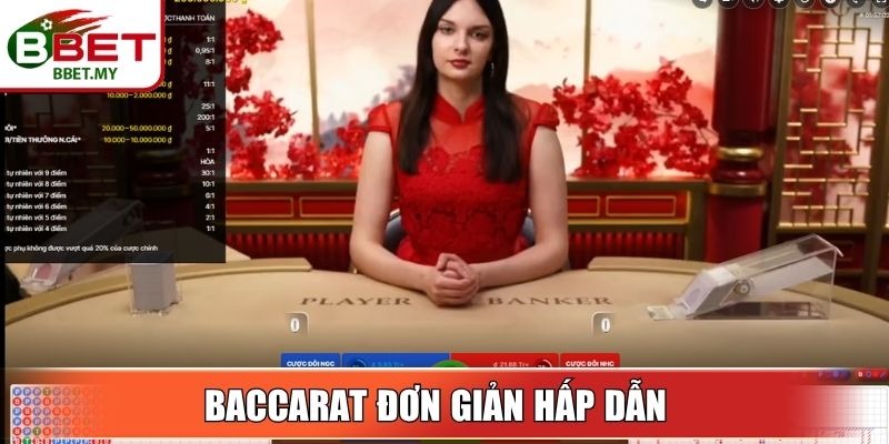 Baccarat đơn giản hấp dẫn và dễ thắng tại Live Casino BBet