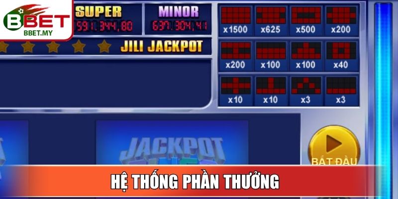 Jackpot Bingo BBet – Vui Chơi Thả Ga Trúng Jackpot Cực Dễ 3 Sin88 Hệ thống phần thưởng